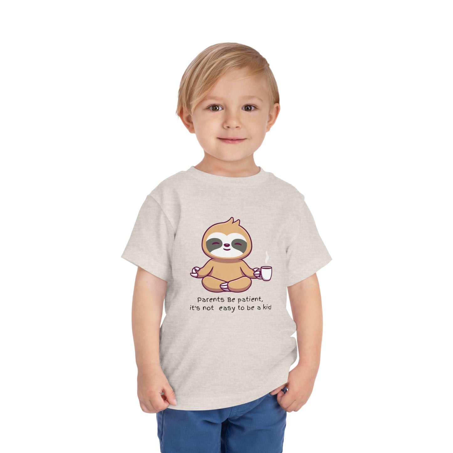 Toddler Yoga - 100% Cotton Jersey Short Sleeve Shirt