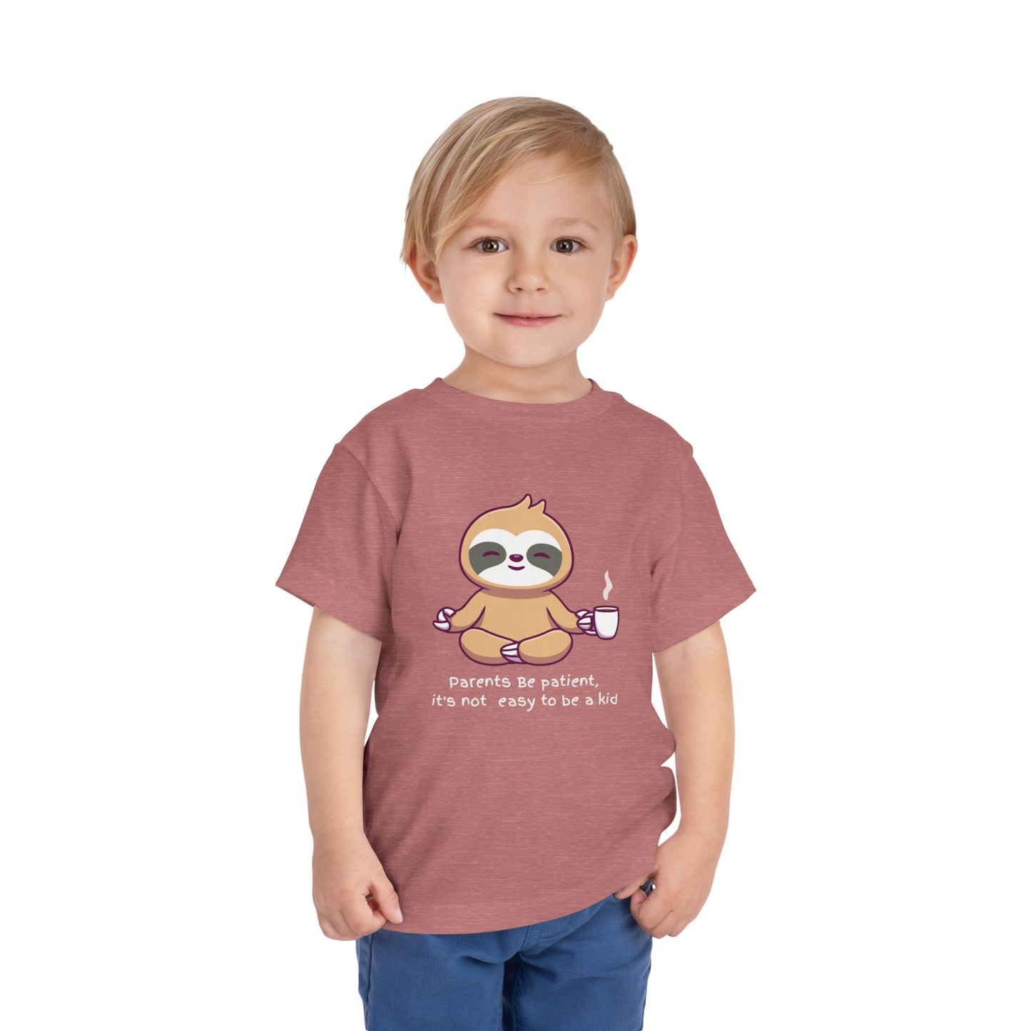 Toddler Yoga - 100% Cotton Jersey Short Sleeve Shirt