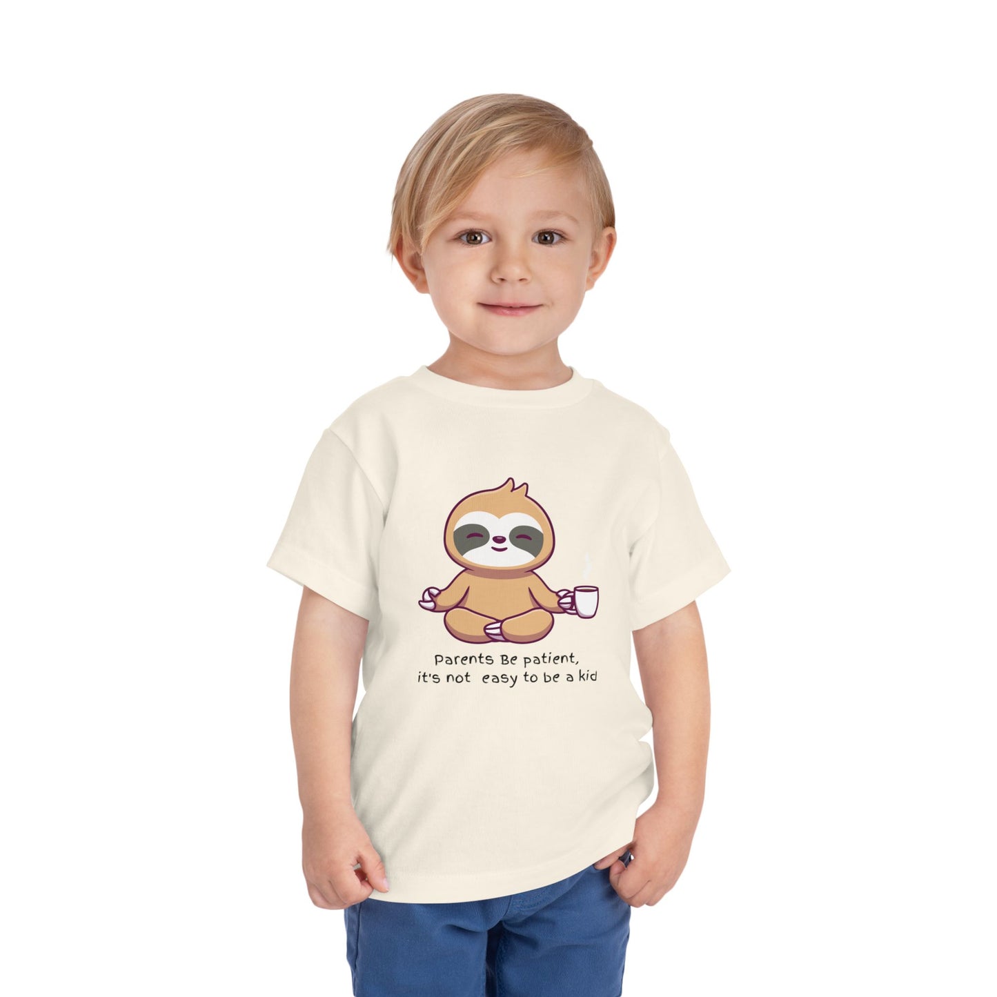 Toddler Yoga - 100% Cotton Jersey Short Sleeve Shirt